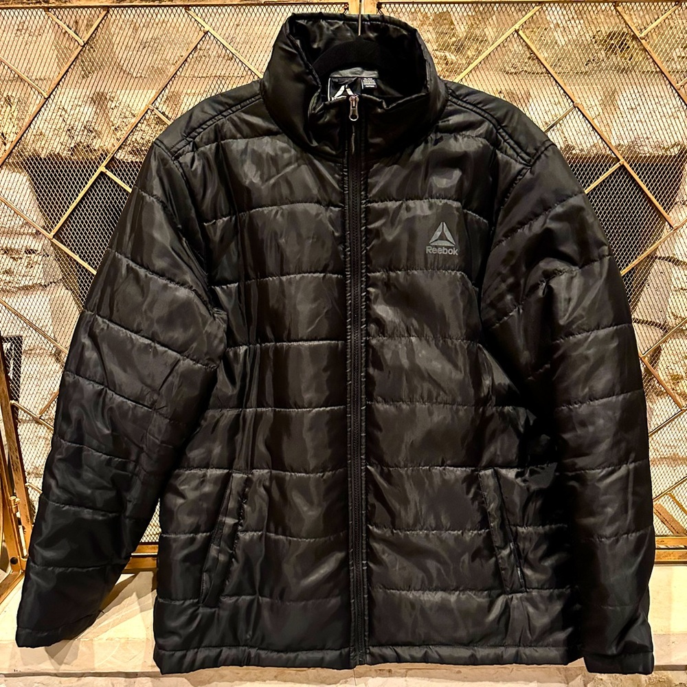 Black Reebok Packable Puffer Jacket